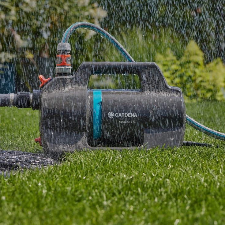 Gardena Silent vannpumpe, stillegående, 5300 l/t, 44,2x22x28 cm