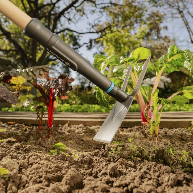 Gardena PureLine hagehakke, trehåndtak, stålblad, 7,5 cm