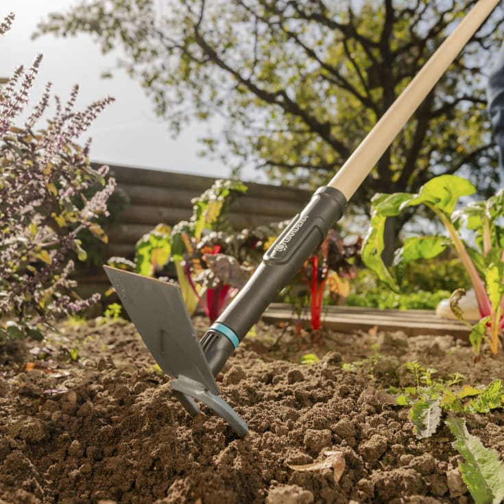 Gardena PureLine hagehakke, trehåndtak, stålblad, 7,5 cm