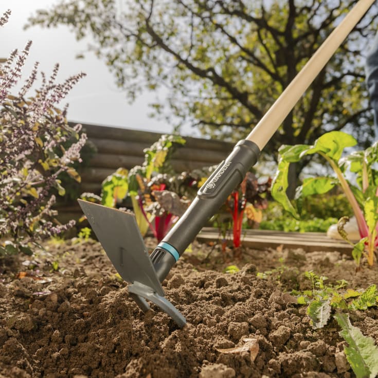 Gardena PureLine hagehakke, trehåndtak, stålblad, 7,5 cm