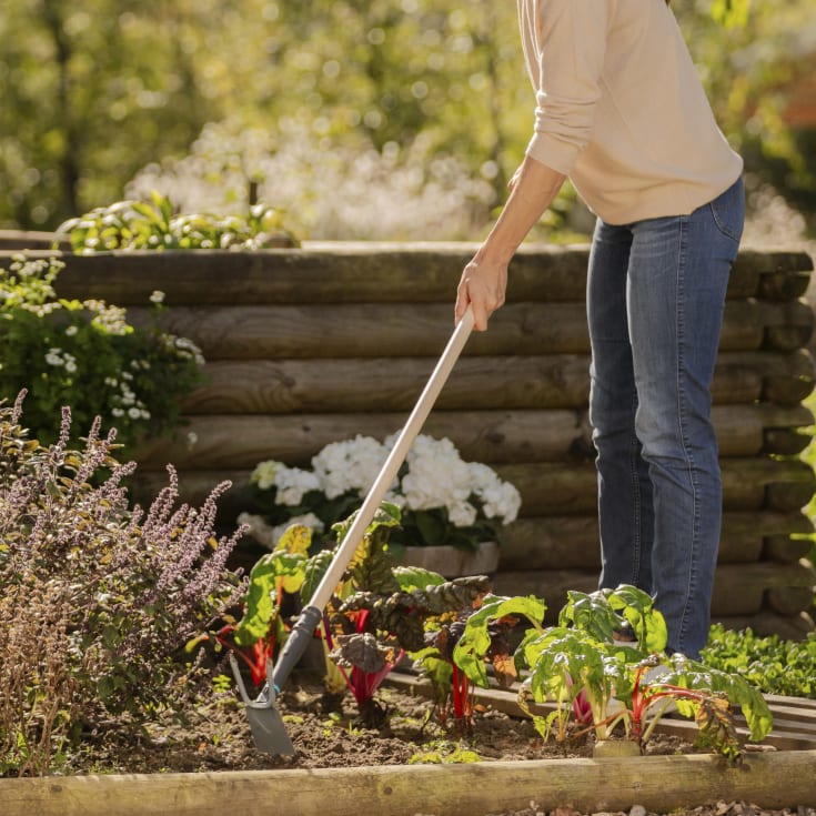 Gardena PureLine hagehakke, trehåndtak, stålblad, 7,5 cm