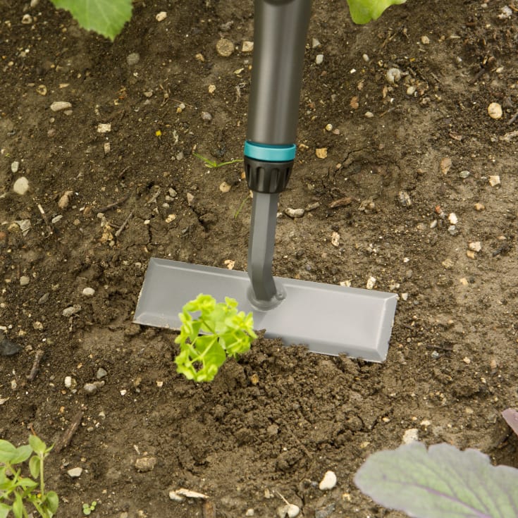Gardena PureLine skyffeljern, treskaft, 14 cm, stål