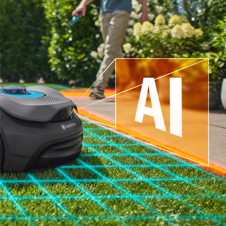 Gardena Sileno Sense 600 robotgressklipper, GPS, AI og appstyring, 600 m²