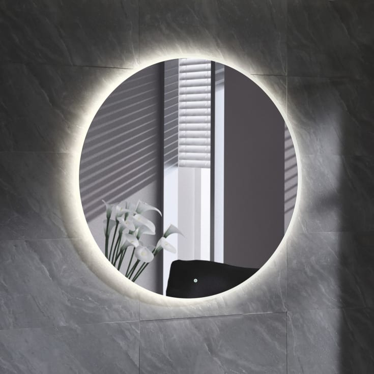 Bathlife Eufori møbelpakke, med servant og LED-speil, 121x46x50 cm, lys eik