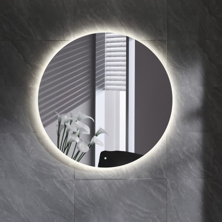 Bathlife Charm møbelpakke, med servant og LED-speil, 101x46,5x52 cm, eik