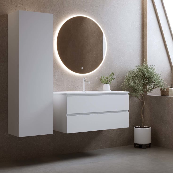 Bathlife Eufori møbelpakke, med servant, 101x46,5x50 cm, hvit matt