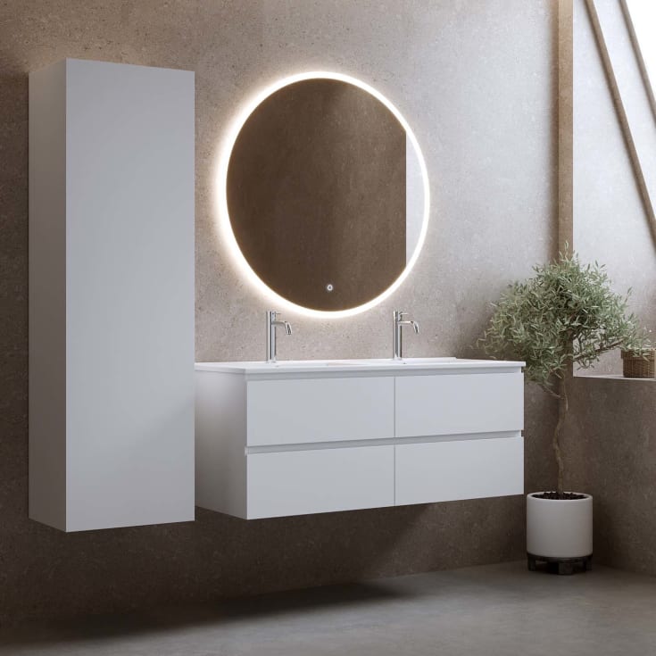 Bathlife Eufori møbelpakke, med servant, 121x46,5x50 cm, hvit matt