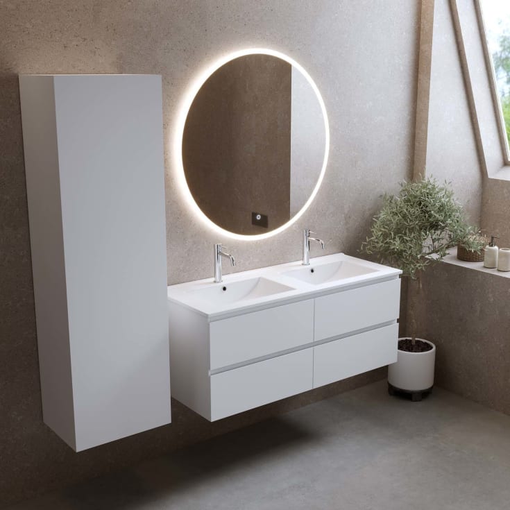 Bathlife Eufori møbelpakke, med servant, 121x46,5x50 cm, hvit matt