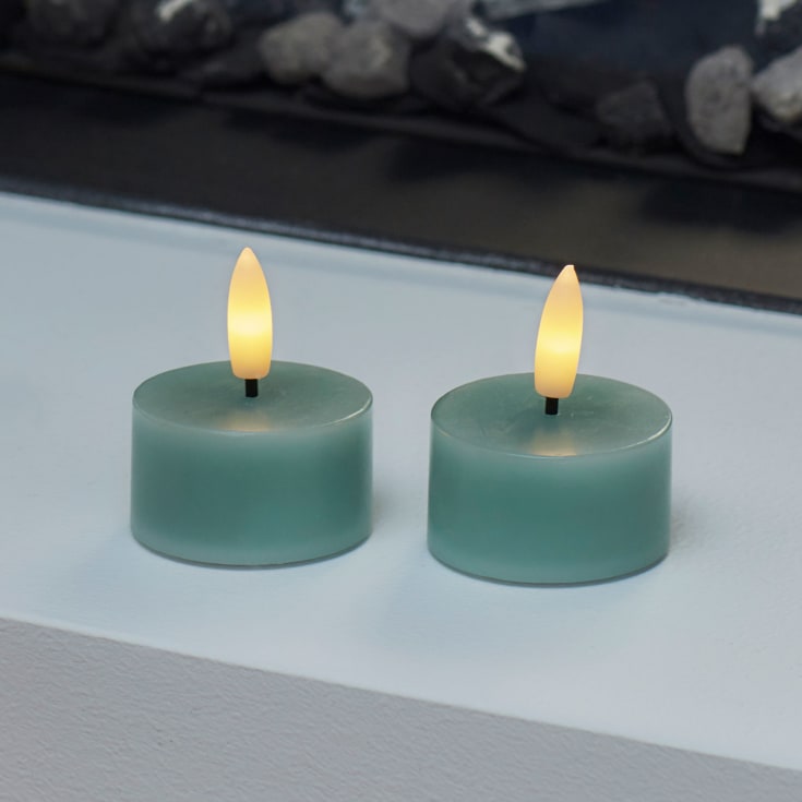 Sirius Sille LED värmeljus, batteri, grön