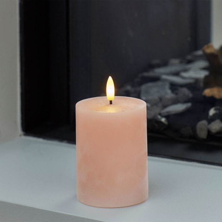 Sirius Sille LED bloklys, batteri, ferskenrosa