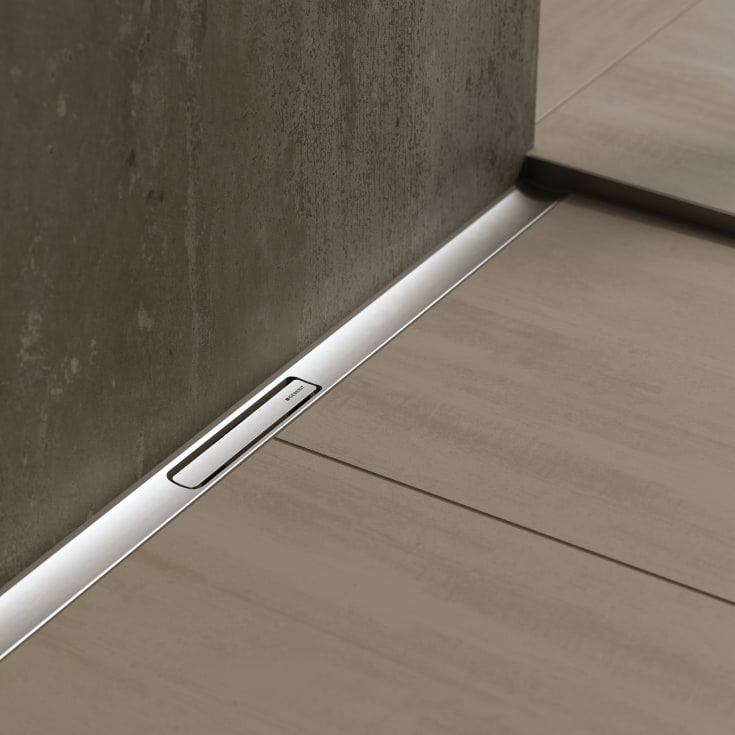 Geberit CleanLine30 avløpsarmatur, 300-900 mm, fri plassering, børstet rustfritt stål