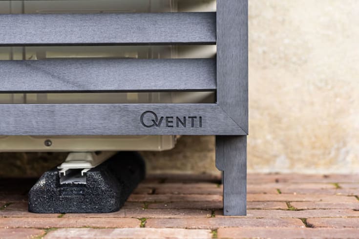 Qventi varmepumperskjuler komposit, 110 cm, antracit