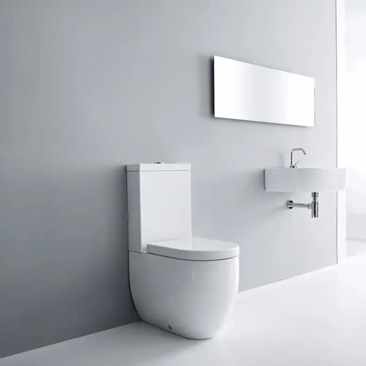 Lavabo Flo toalett, back-to-wall, hvit