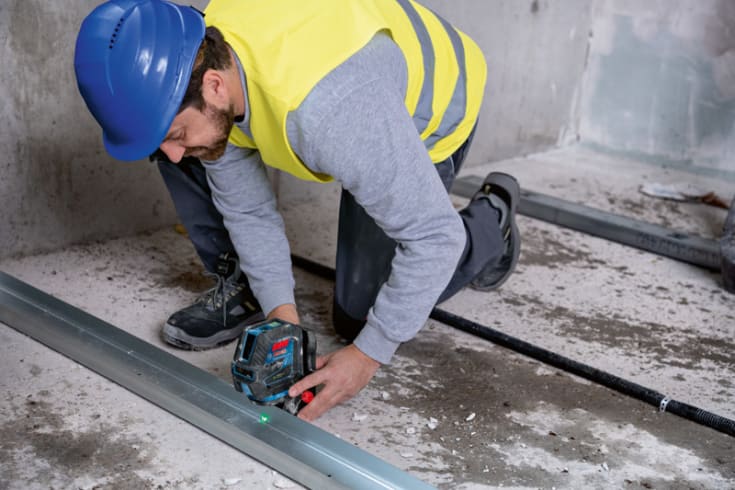 Bosch linjelaser GCL 2-50/RM10, grøn