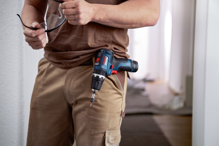 Bosch slagboremaskine GSB 12V-35, 2 x 12 V/3,0 Ah