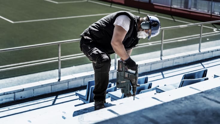 Bosch 4-blads borhammer SDS-plus-7X, 5 x 165 mm
