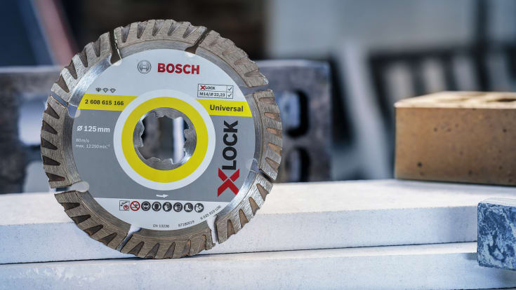 Bosch X-LOCK diamantkappeskive universal, 125 x 22,23 mm