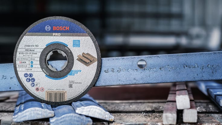 25 stk Bosch X-LOCK skæreskive, 125 mm, forkrøbbet