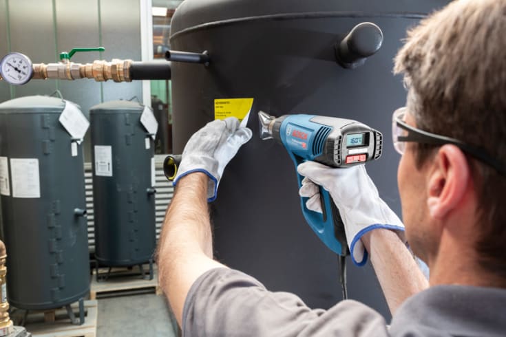 Bosch varmluftpistol GHG 23-66, 2300 W, med 2 dyser