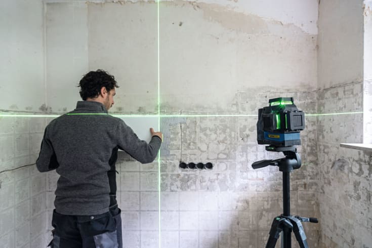 Bosch linjelaser grønn GLL 12V-100-33 CG/AA solo