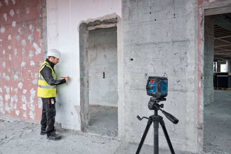Bosch linjelaser GLL 20-22 G/AA/BT, grøn