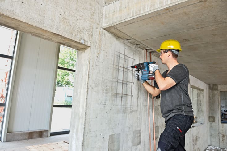 Bosch borehammer GBH 18V-26 F/GDE, 2 x 18 V/5,5 Ah, L-Boxx
