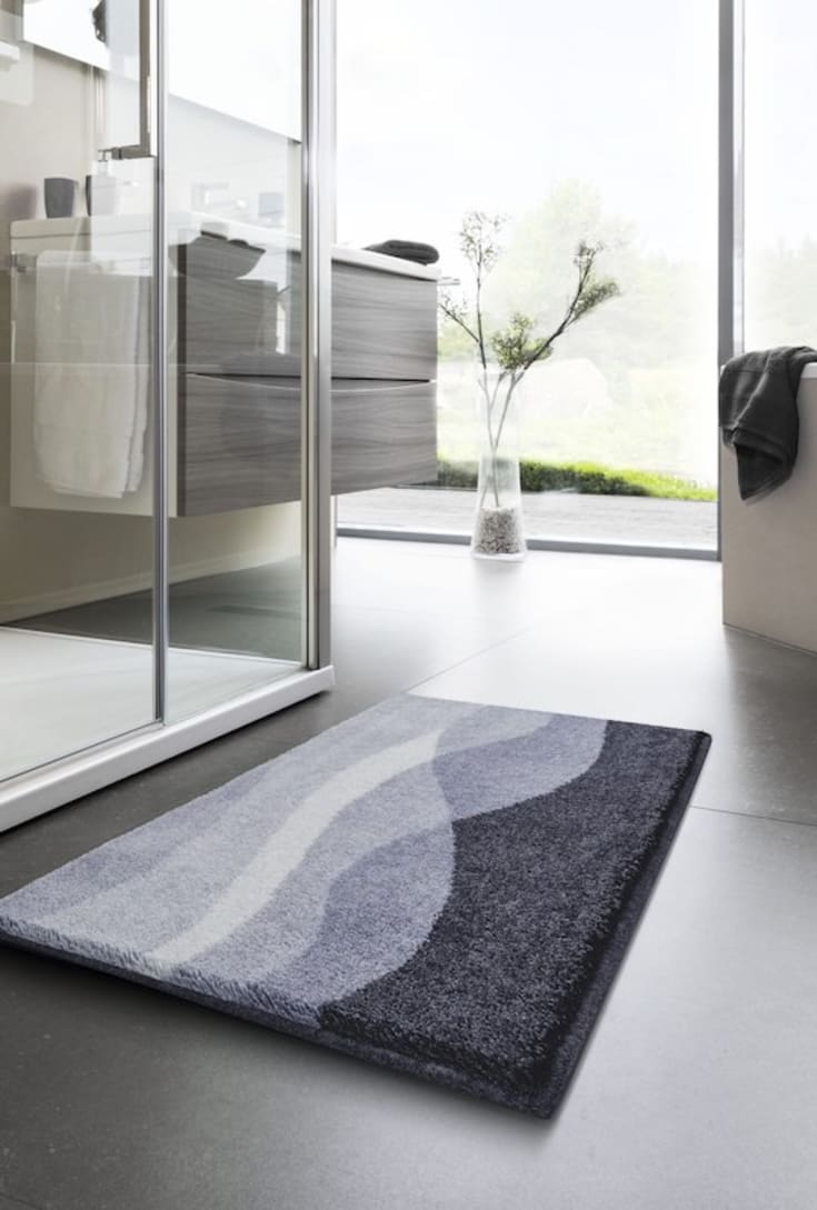 Leijma Grund bademåtte, 70x120 cm, antracit