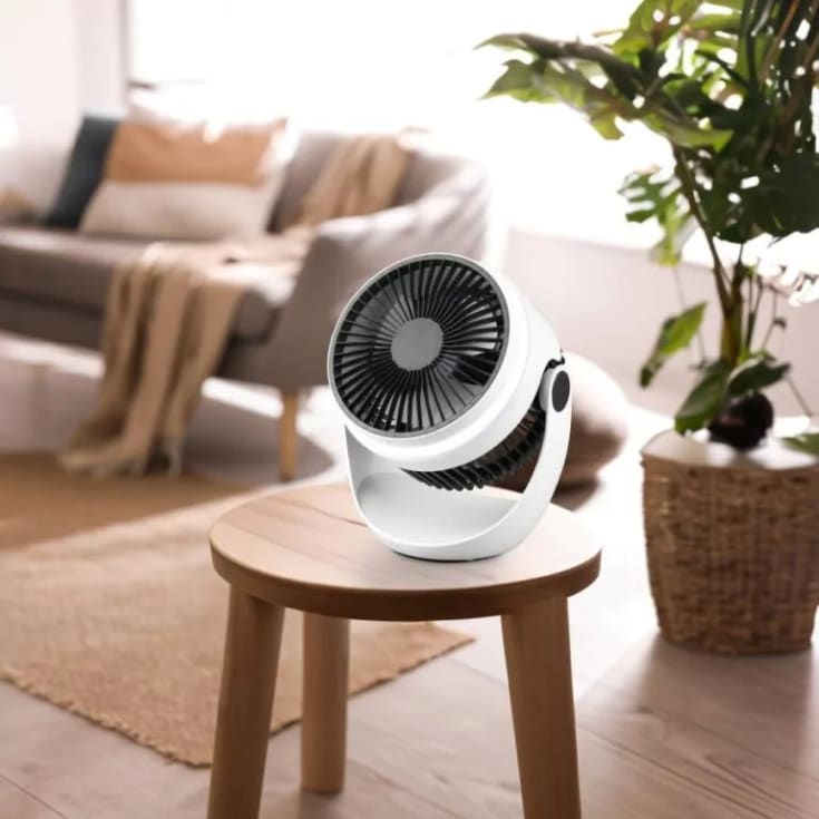 Trio Lighting Tempest bordsfläkt med belysning