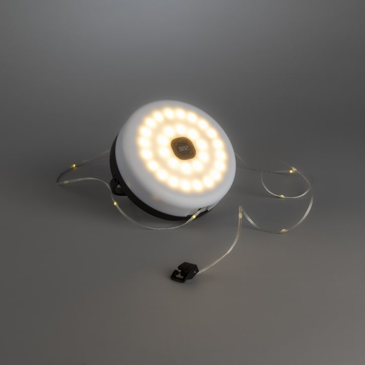 Konstsmide 3-i-1 genopladelig lampe, 200 lys