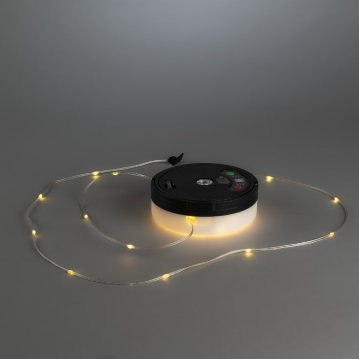 Konstsmide 3-i-1 oppladbar lampe, 200 lys