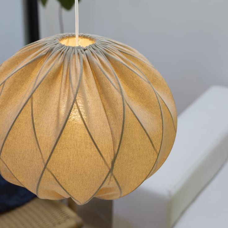Nielsen Light Jasmin pendellampa, vit sladd, sand