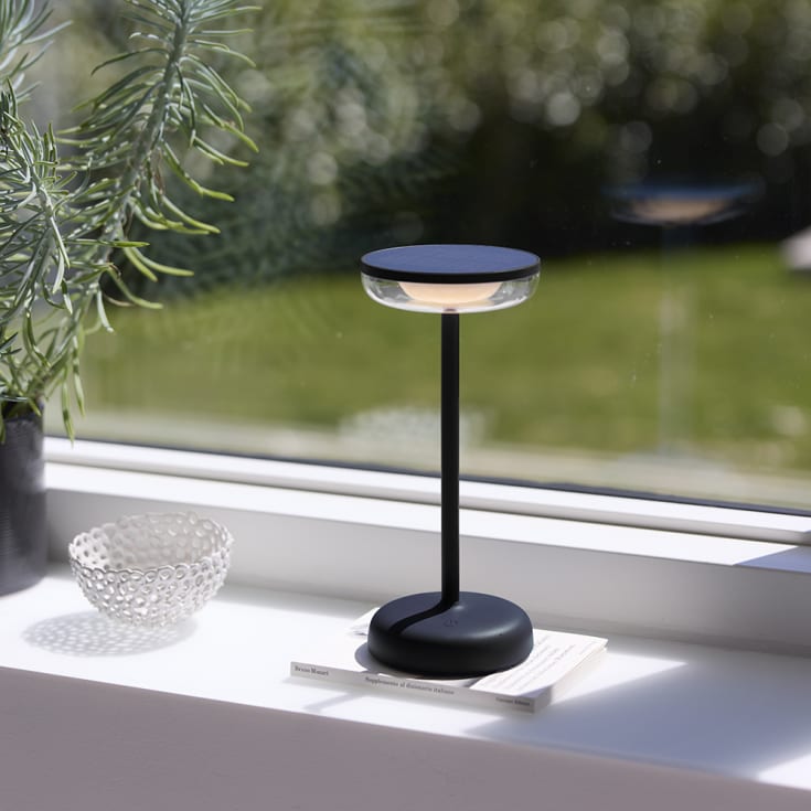 Nielsen Light Breeze solcelle bordlampe, sort