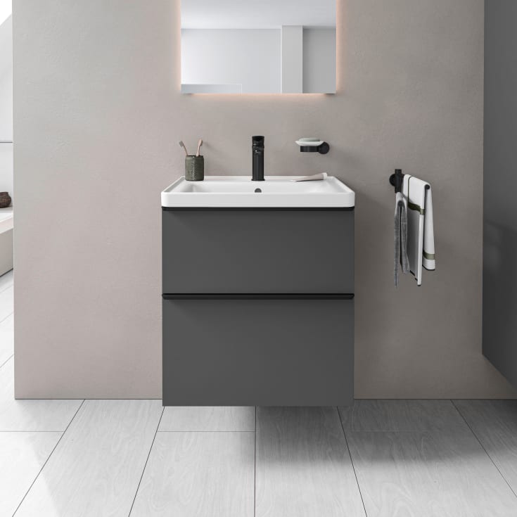 Duravit D-Neo møbelpakke, 60x48 cm, matt grafittgrå