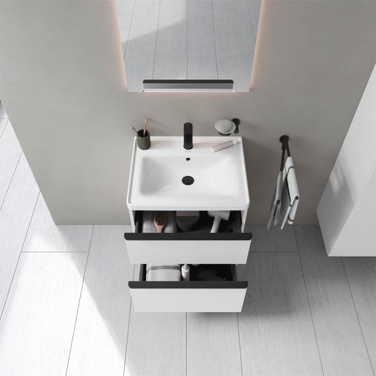 Duravit D-Neo møbelpakke, 60x48 cm, matt hvit
