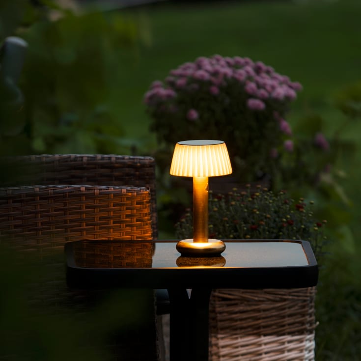 Konstsmide Grasse uppladdningsbar bordslampa