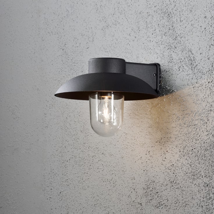Konstsmide Mani vägglampa utomhus, svart