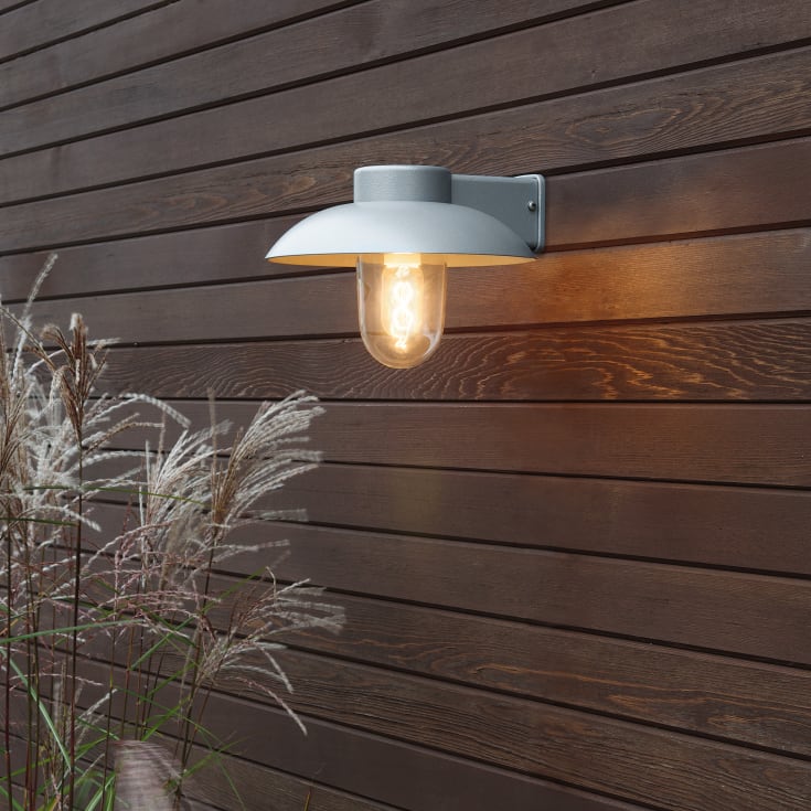 Konstsmide Mani utendørs vegglampe, grå
