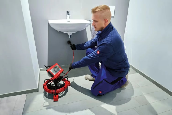 Rothenberger ROCAM mini HD, 22 m kabel, 25 mm hoved