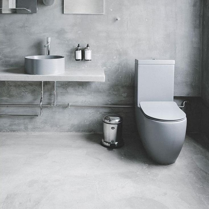Lavabo Glomp toalett, utan spolkant, matt grĂ¥
