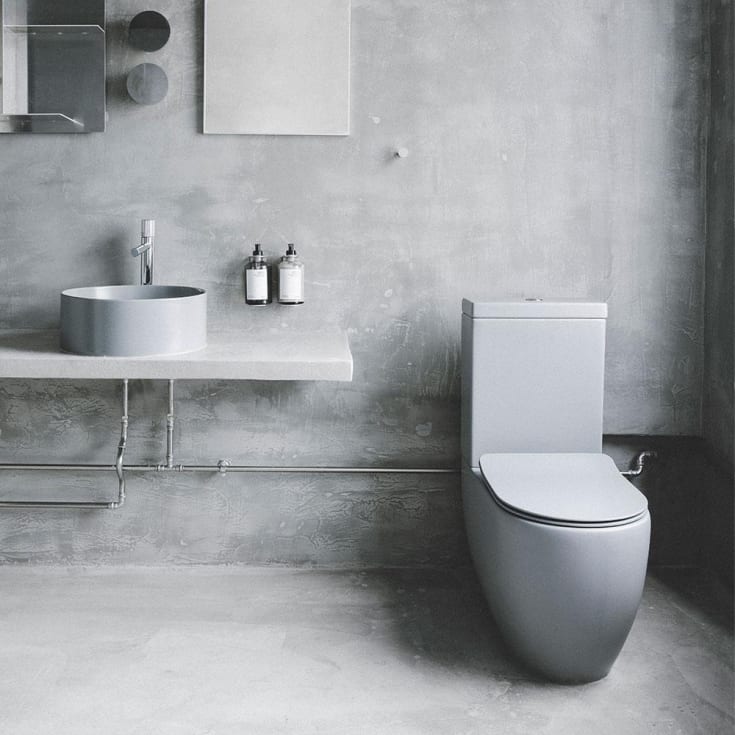 Lavabo Glomp toalett, utan spolkant, matt grĂ¥