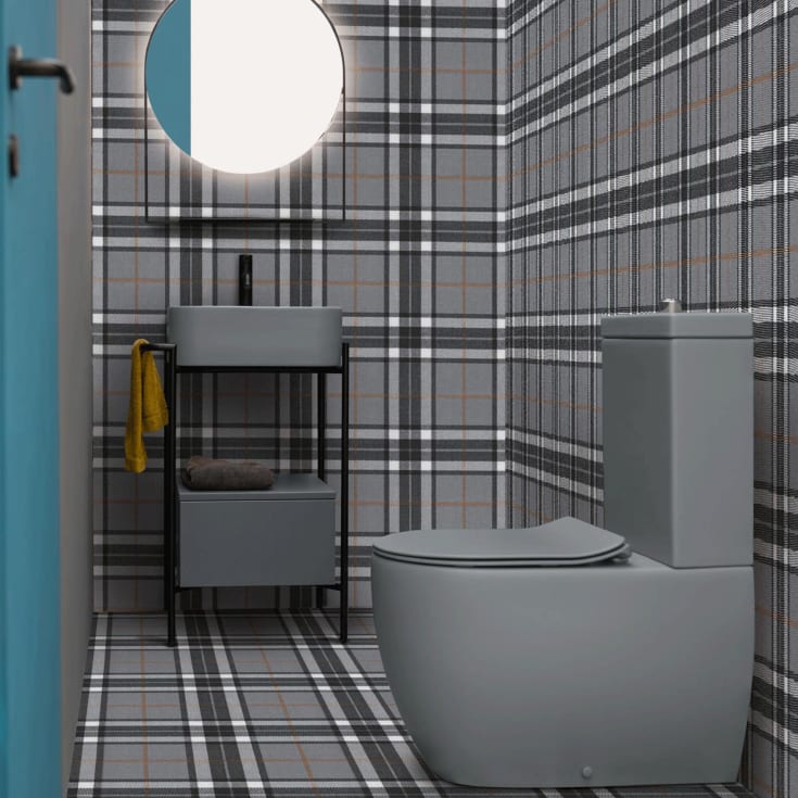 Lavabo Glomp toalett, utan spolkant, matt grĂ¥