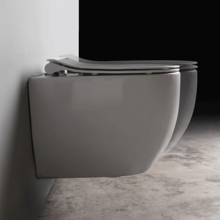 Lavabo Glomp Mini vegghengt toalett, med sete, hvit