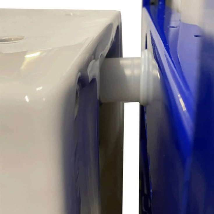 Lavabo excentriskt anslutningsrör till inbyggnadscistern