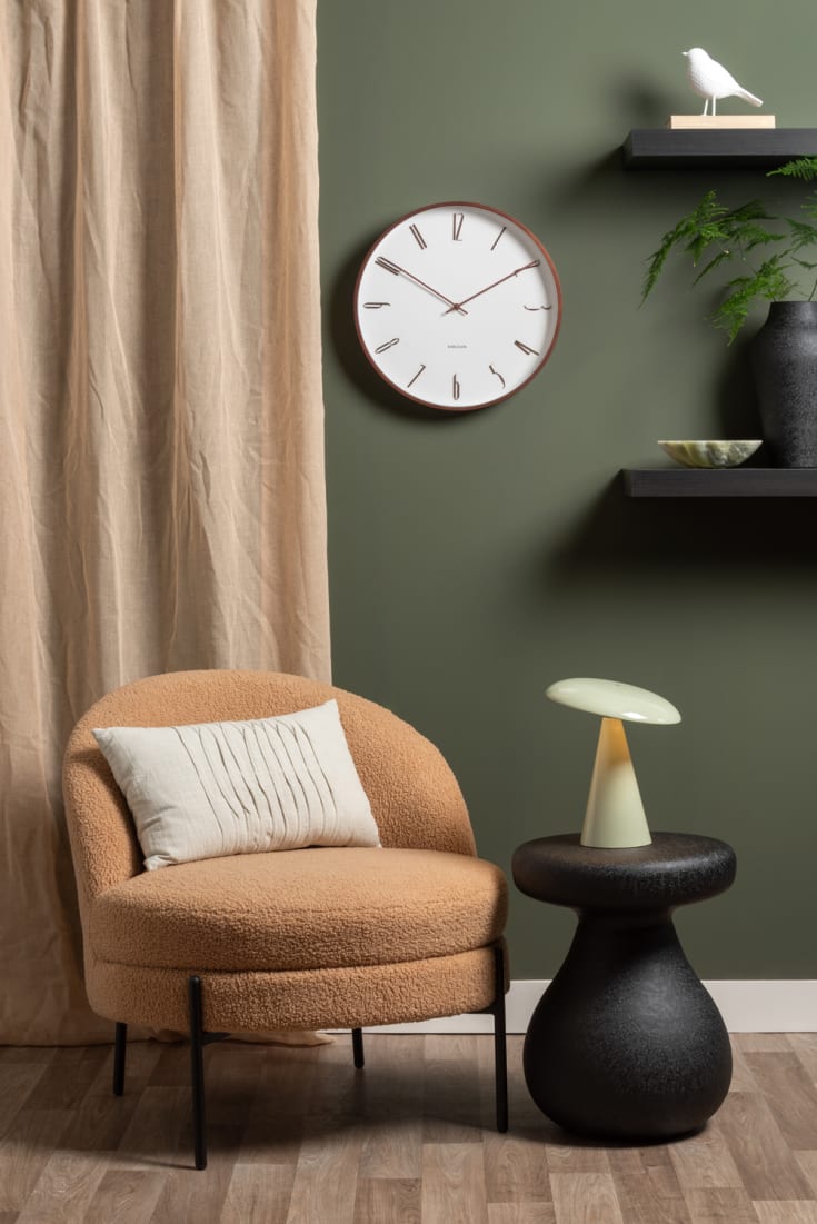 Leitmotiv Phoebe genopladelig bordlampe, grøn