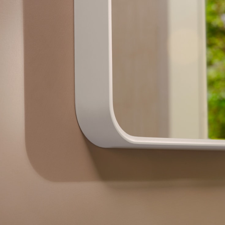 Hansgrohe Xarita Lite Q spegel med belysning, 50x70 cm, vit
