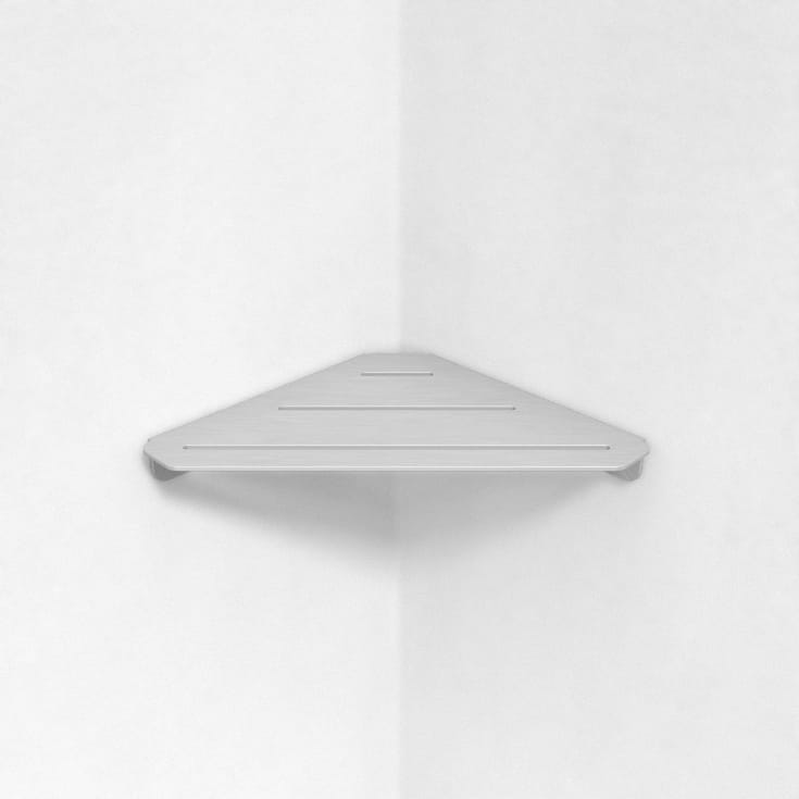 Aloop X duschhylla, matt aluminium
