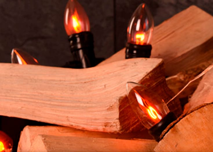 Lysslynge med flammepærer, 3,6 m