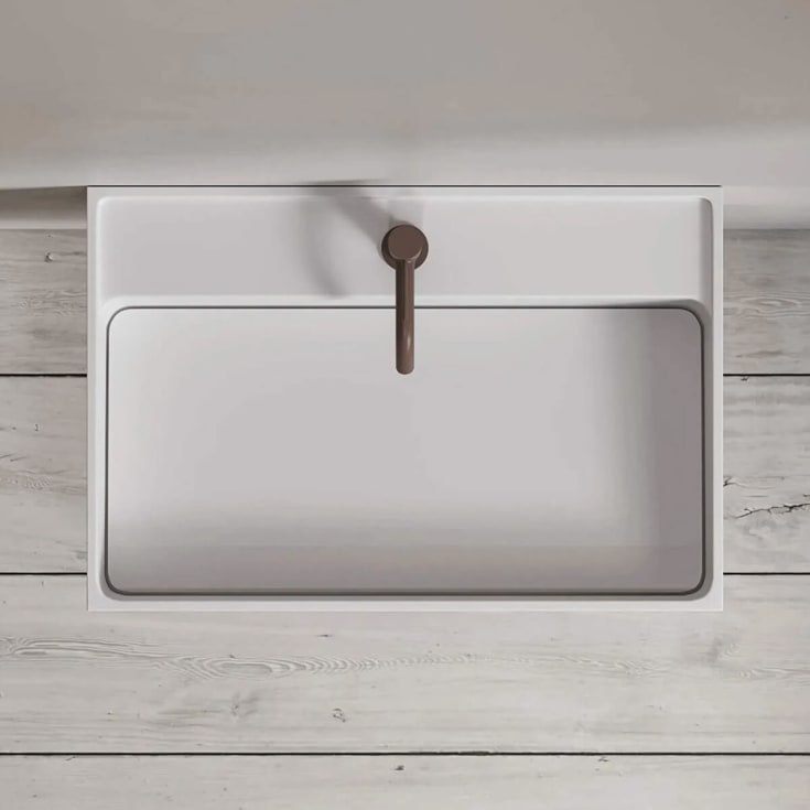 Copenhagen Bath Modul 60 dekkplate, 57x28 cm, hvit matt