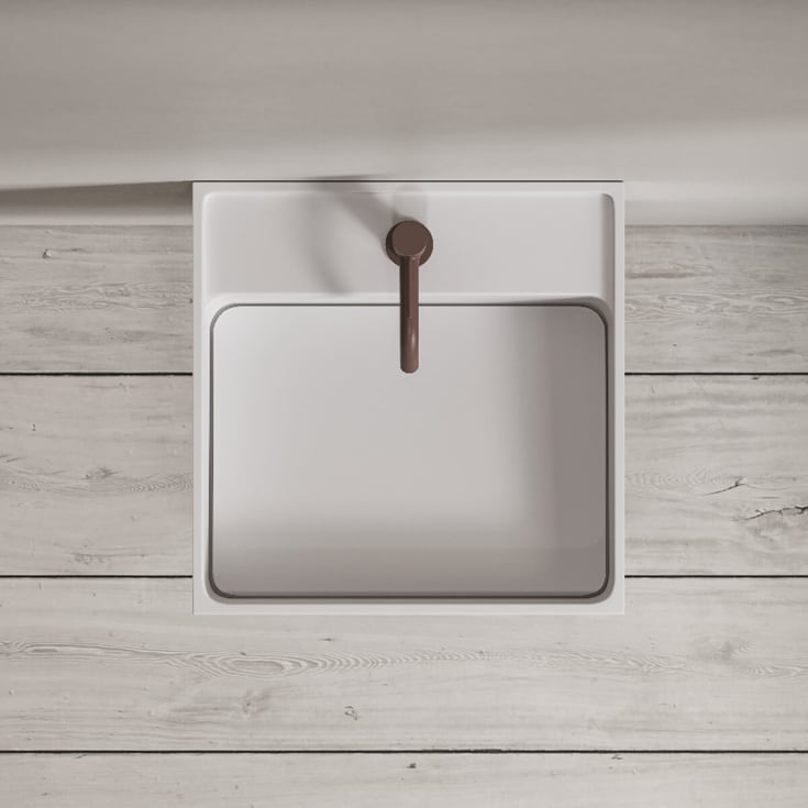 Copenhagen Bath Modul 40 dekkplate, 37x37 cm, hvit matt