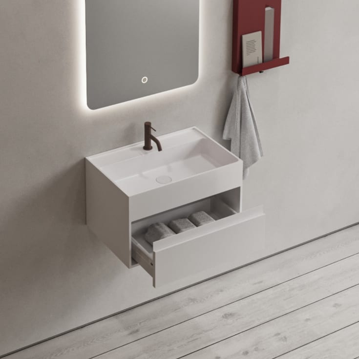 Copenhagen Bath Modul CA 60 servant med skuff, 40x35 cm, hvit matt